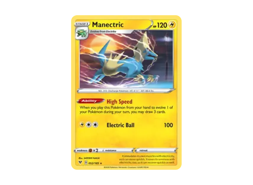 Manectric R [185-VIVID-VOLTAGE 052/185] [EN] (Sword & Shield "Vivid Voltage")