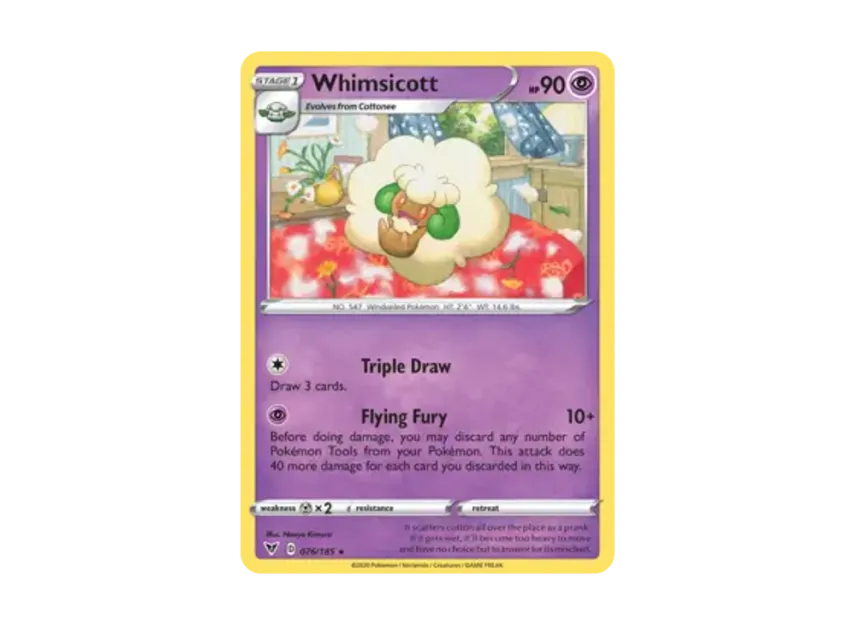 Whimsicott R [185-VIVID-VOLTAGE 076/185] [EN] (Sword & Shield "Vivid Voltage")