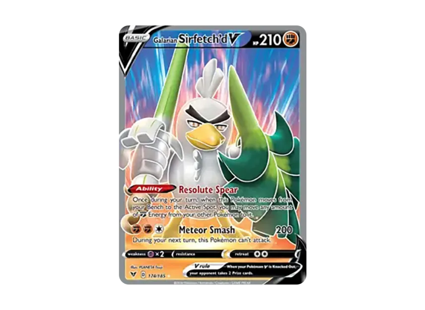 Galarian Sirfetch'd V UR [185-VIVID-VOLTAGE 174/185] (Sword & Shield "Vivid Voltage")