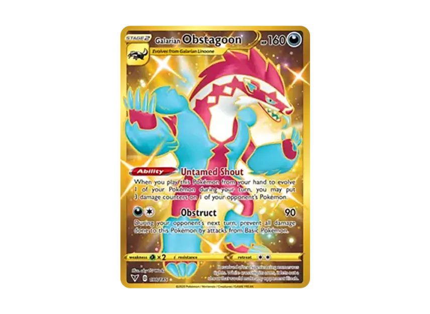 Galarian Obstagoon HR [185-VIVID-VOLTAGE 198/185] (Sword & Shield "Vivid Voltage")