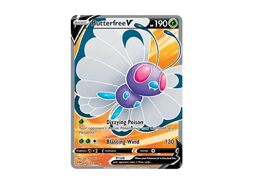 Butterfree V UR [189-DARKNESS-ABLAZE 177/189] (Sword & Shield "Darkness Ablaze")