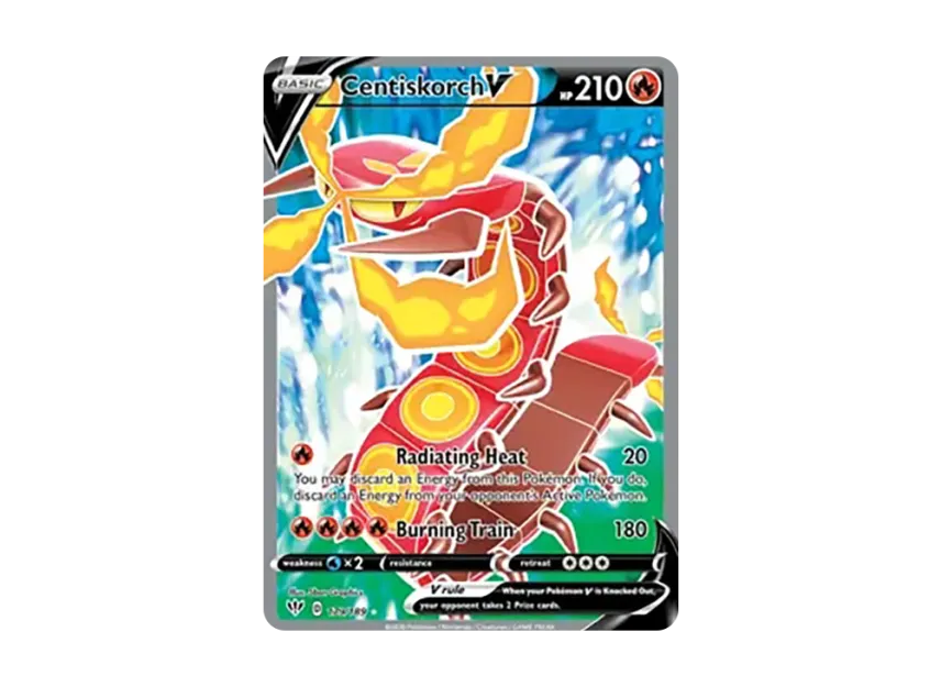 Centiskorch V UR [189-DARKNESS-ABLAZE 179/189] (Sword & Shield "Darkness Ablaze")