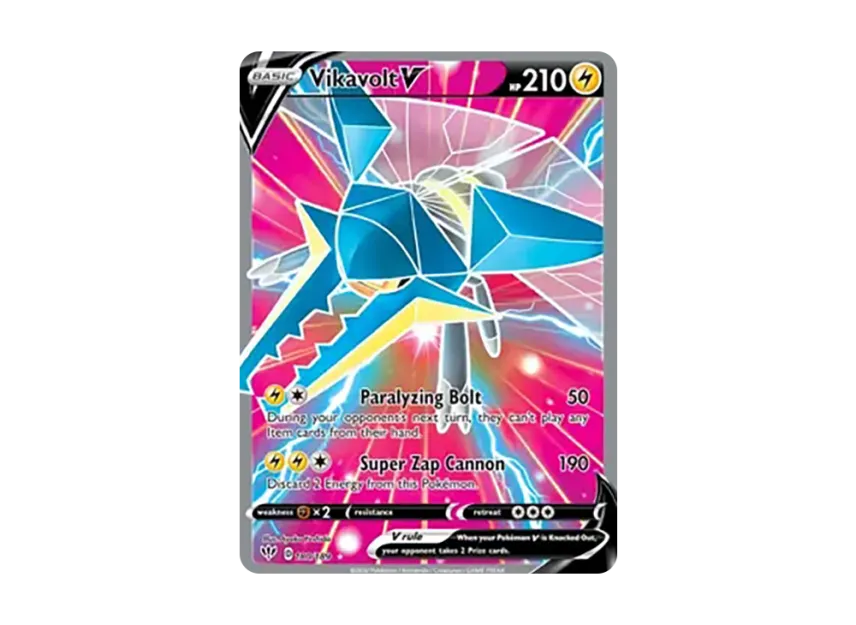 Vikavolt V UR [189-DARKNESS-ABLAZE 180/189] (Sword & Shield "Darkness Ablaze")