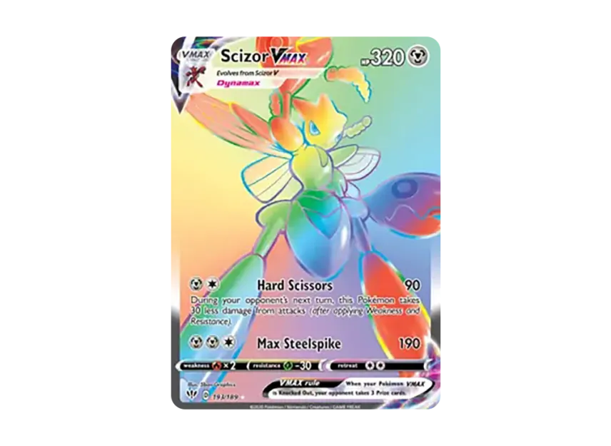 Scizor VMAX RR [189-DARKNESS-ABLAZE 193/189] (Sword & Shield "Darkness Ablaze")