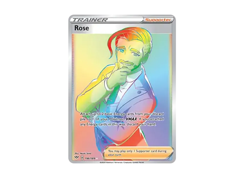 Rose RR [189-DARKNESS-ABLAZE 196/189] (Sword & Shield "Darkness Ablaze")