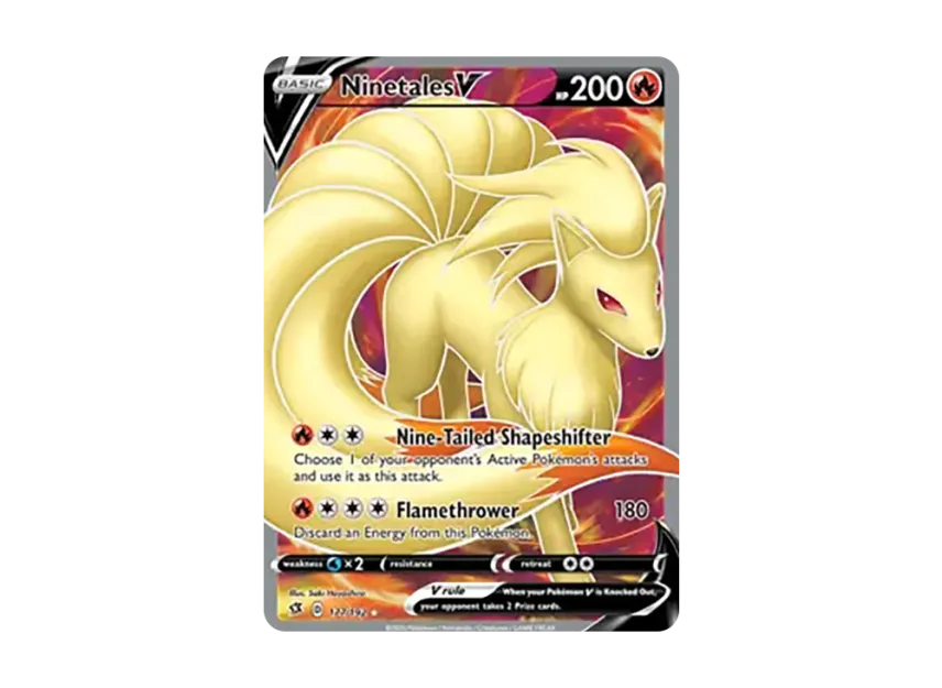 Ninetales V UR [192-REBEL-CLASH 177/192] (Sword & Shield "Rebel Clash")