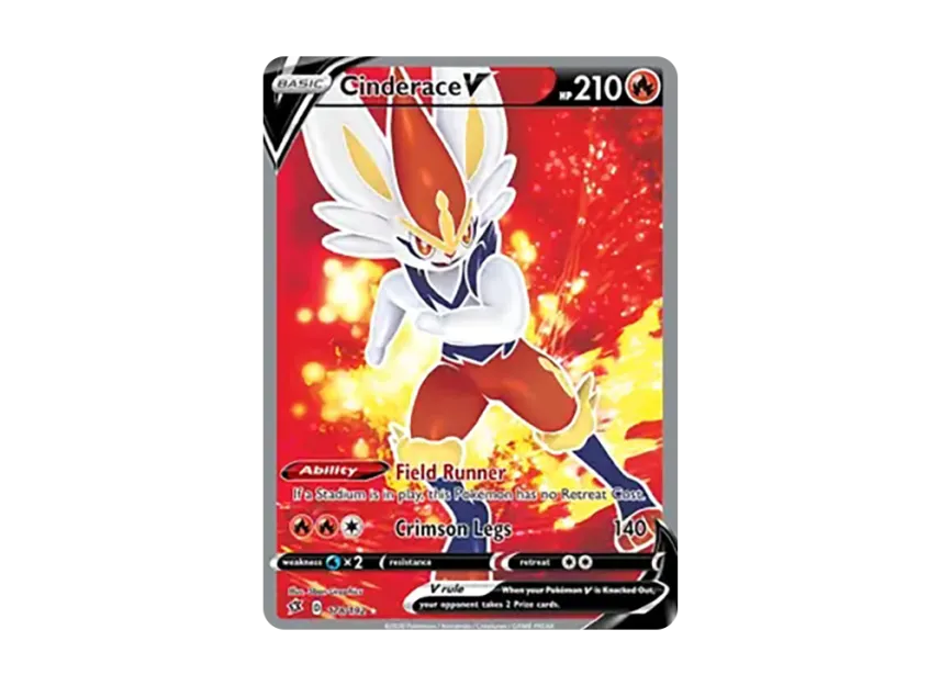Cinderace V UR [192-REBEL-CLASH 178/192] (Sword & Shield "Rebel Clash")