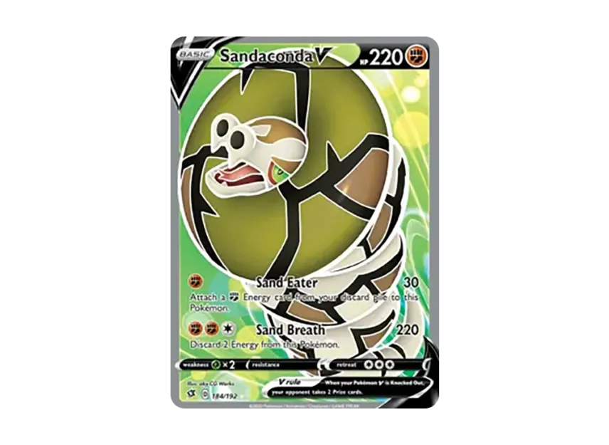 Sandaconda V UR [192-REBEL-CLASH 184/192] (Sword & Shield "Rebel Clash")