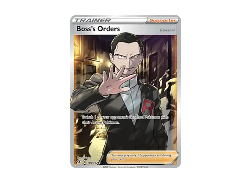Boss's Orders Giovanni UR [192-REBEL-CLASH 189/192] (Sword & Shield "Rebel Clash")