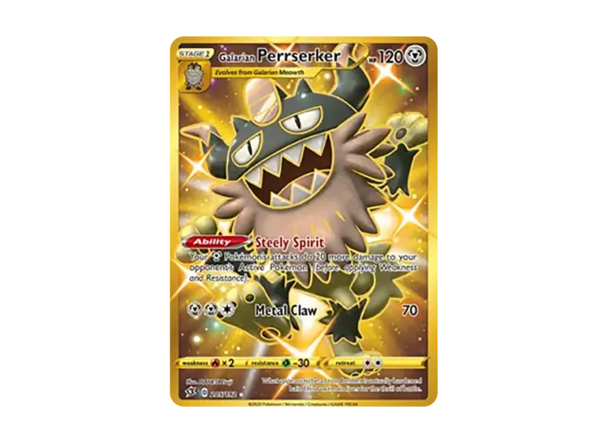 Galarian Perrserker HR [192-REBEL-CLASH 205/192] (Sword & Shield "Rebel Clash")