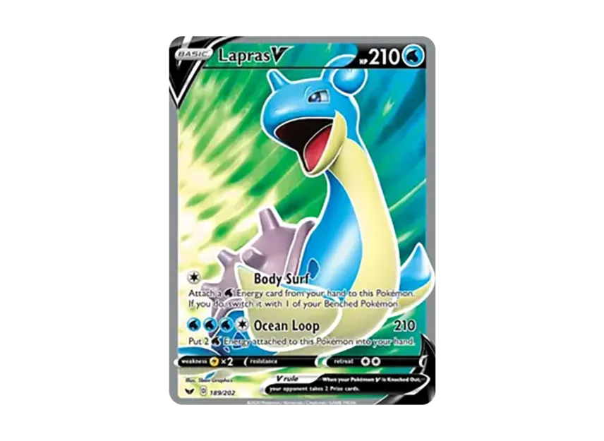 Lapras V UR [202-SWORD-SHIELD 189/202] (Sword & Shield)