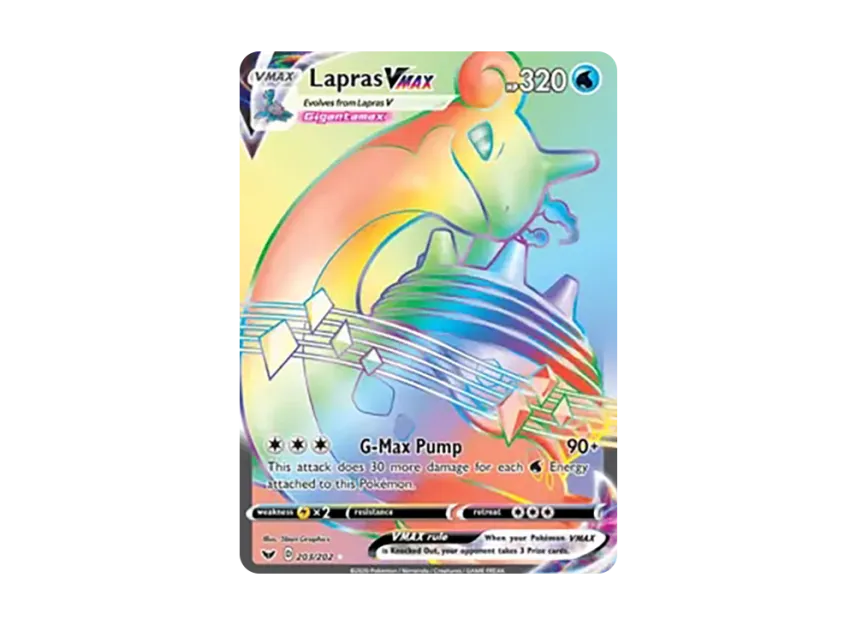 Lapras VMAX RR [202-SWORD-SHIELD 203/202] (Sword & Shield)