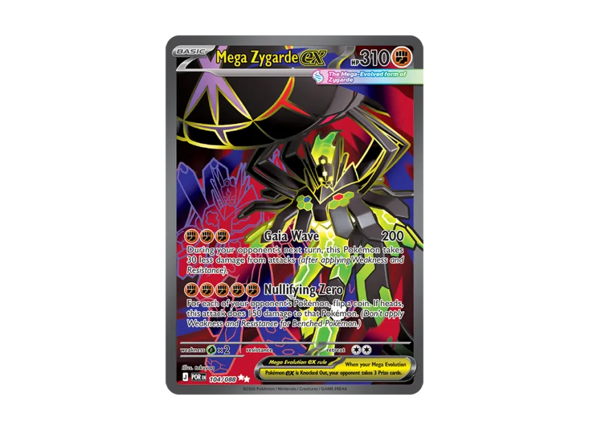 Mega Zygarde ex UR [POR 104/088] [EN] (Mega Evolution "Perfect Order Booster Display Box")