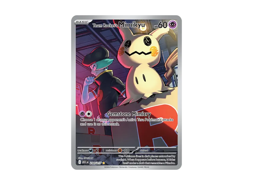 Team Rocket's Mimikyu IR [ASC 238/217] [EN] (Mega Evolution "Ascended Heroes")
