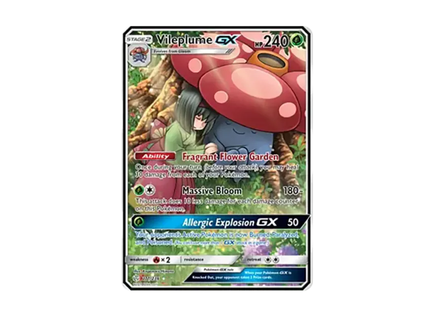 Vileplume GX UR [236-COSMIC-ECLIPSE 211/236] (Sun & Moon "Cosmic Eclipse")