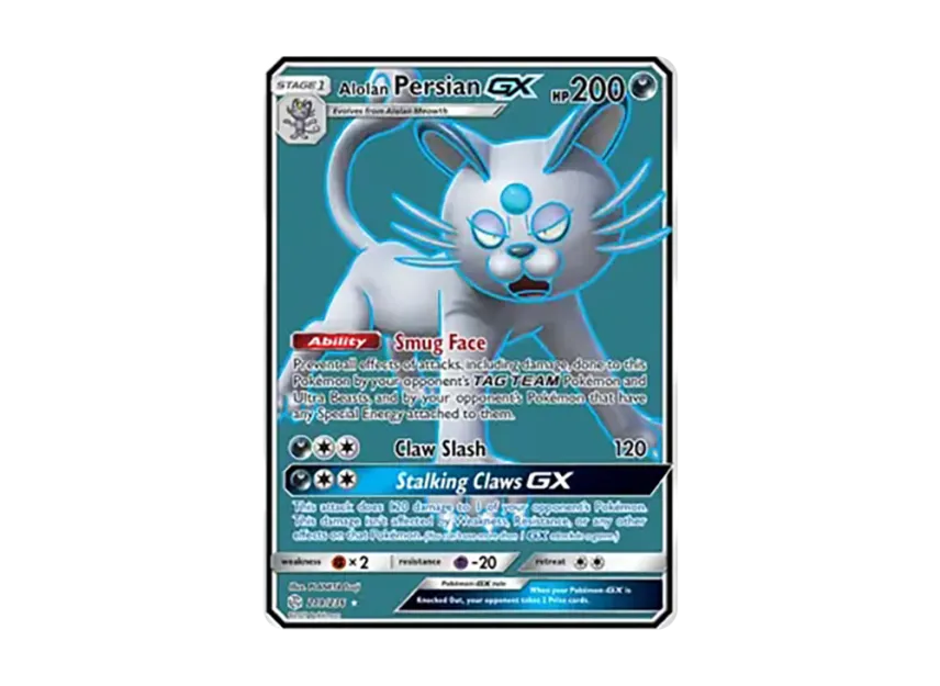 Alolan Persian GX UR [236-COSMIC-ECLIPSE 219/236] (Sun & Moon "Cosmic Eclipse")