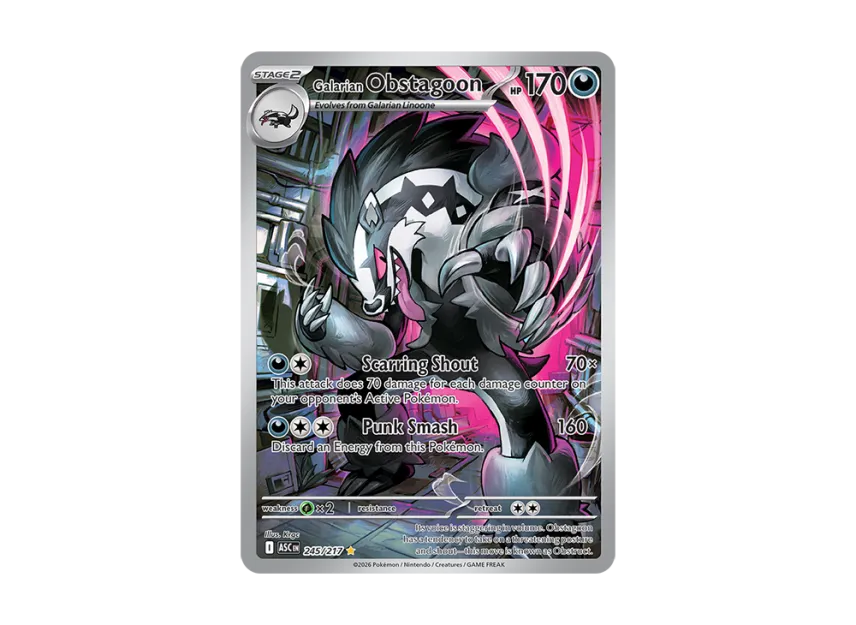 Galarian Obstagoon IR [ASC 245/217] [EN] (Mega Evolution "Ascended Heroes")