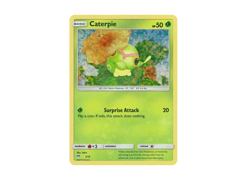 Caterpie : Holo [12-MCDONALD-S-COLLECTION-2019 1/12] (Sun & Moon "McDonald's Collection 2019")