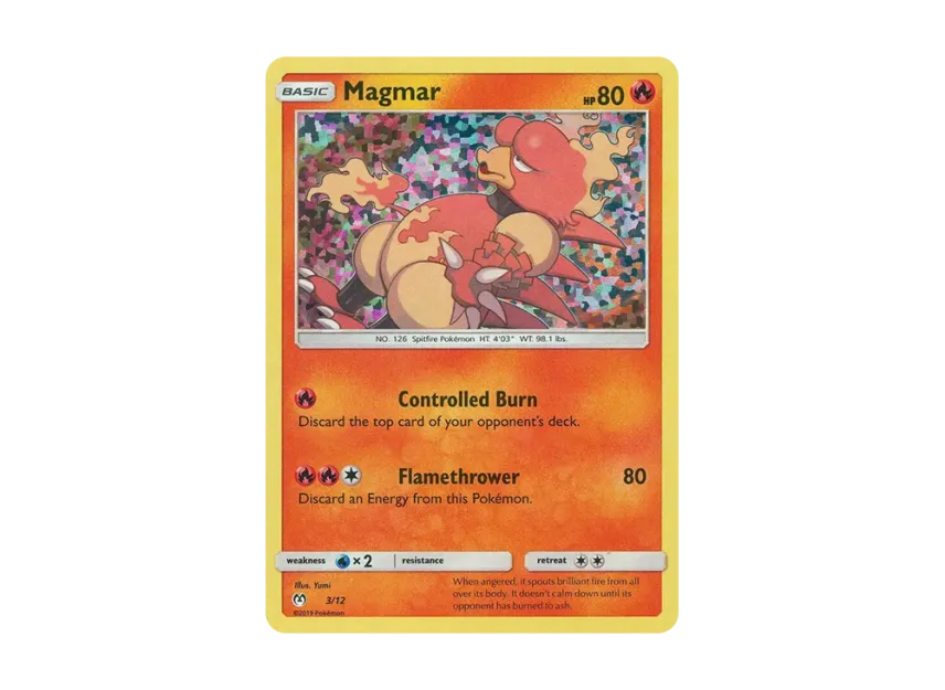Magmar : Holo [12-MCDONALD-S-COLLECTION-2019 3/12] (Sun & Moon "McDonald's Collection 2019")