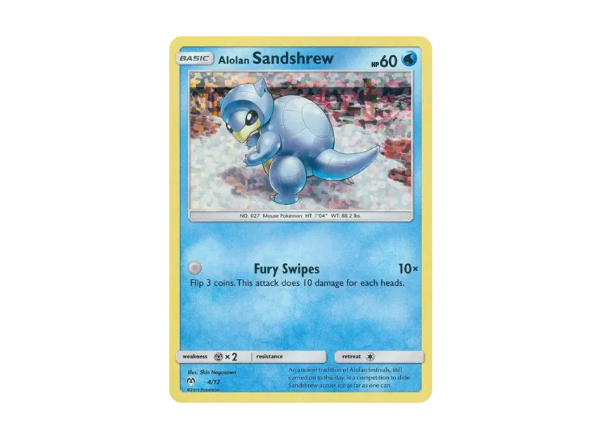 Alolan Sandshrew : Holo [12-MCDONALD-S-COLLECTION-2019 4/12] (Sun & Moon "McDonald's Collection 2019")