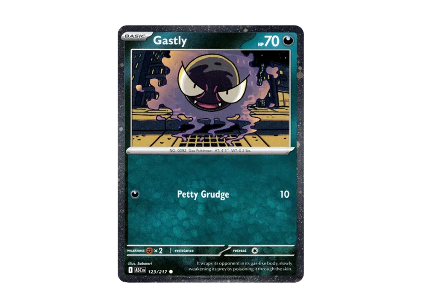 Gastly C [ASC 123/217] [EN] (Mega Evolution "Ascended Heroes Tech Sticker Collection")