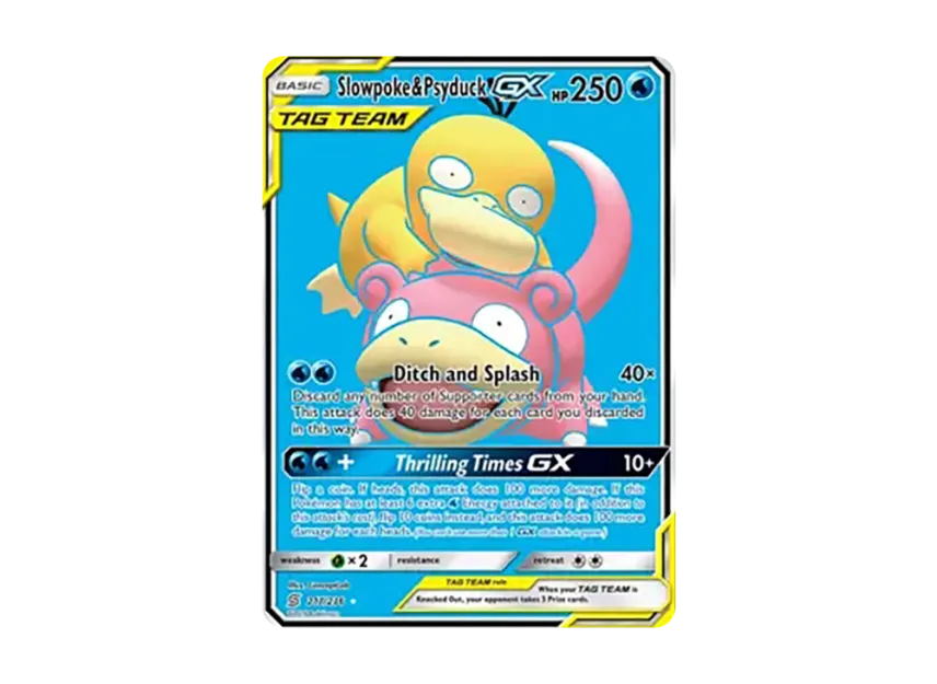 Slowpoke & Psyduck GX UR [236-UNIFIED-MINDS 217/236] (Sun & Moon "Unified Minds")