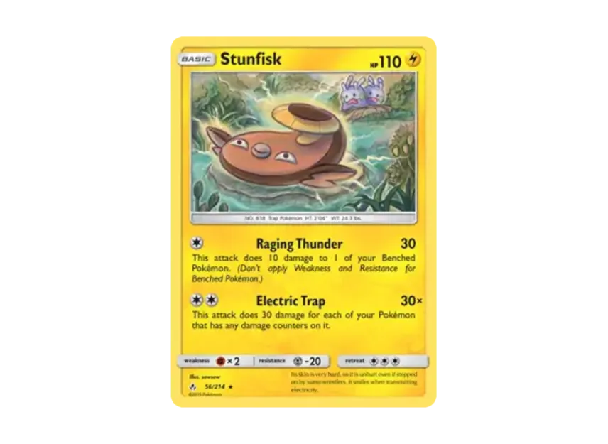 Stunfisk R [214-UNBROKEN-BONDS 56/214] [EN] (Sun & Moon "Unbroken Bonds")