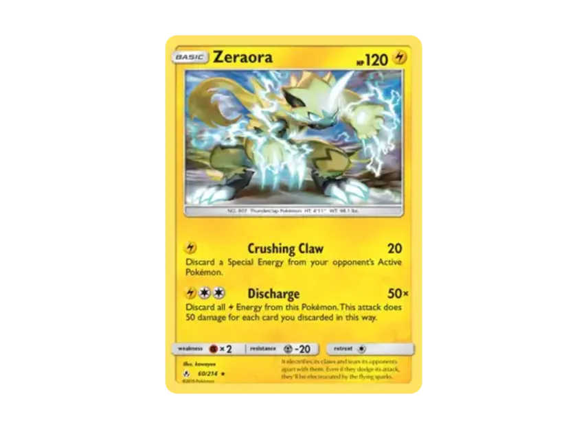 Zeraora R [214-UNBROKEN-BONDS 60/214] [EN] (Sun & Moon "Unbroken Bonds")