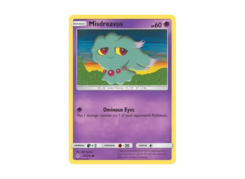 Misdreavus C [214-UNBROKEN-BONDS 77/214] [EN] (Sun & Moon "Unbroken Bonds")