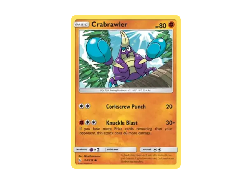 Crabrawler C [214-UNBROKEN-BONDS 104/214] [EN] (Sun & Moon "Unbroken Bonds")