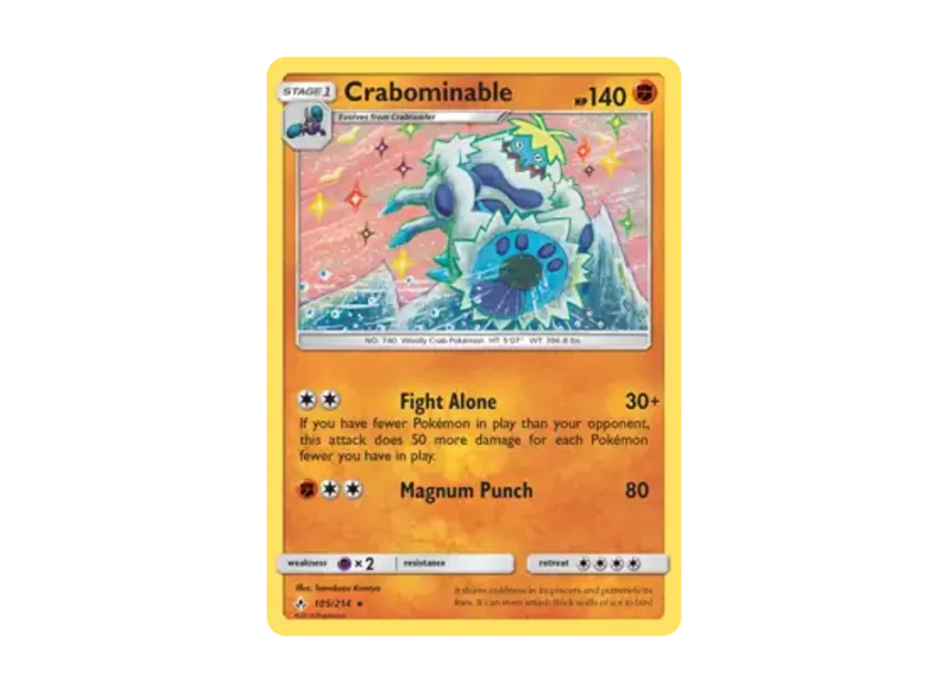 Crabominable R [214-UNBROKEN-BONDS 105/214] [EN] (Sun & Moon "Unbroken Bonds")