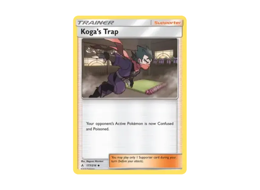 Koga's Trap U [214-UNBROKEN-BONDS 177/214] [EN] (Sun & Moon "Unbroken Bonds")