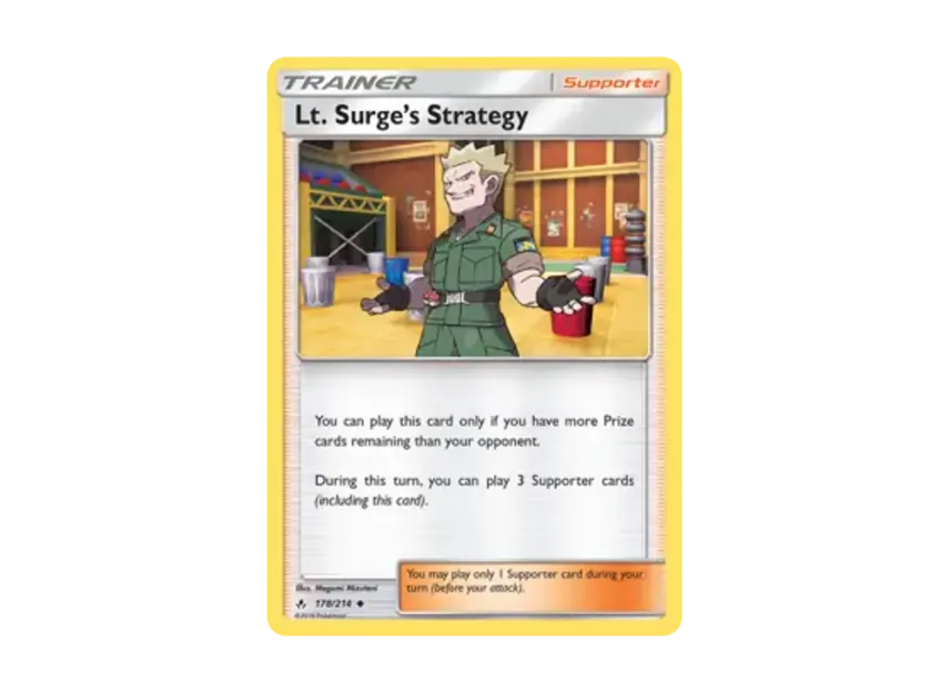 Lt. Surge's Strategy U [214-UNBROKEN-BONDS 178/214] [EN] (Sun & Moon "Unbroken Bonds")