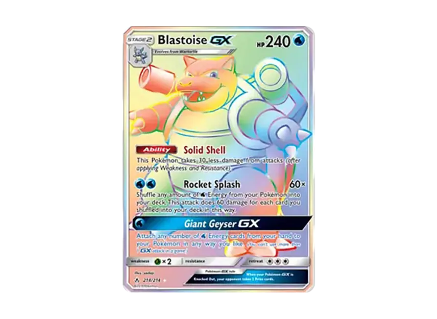 Blastoise GX RR [234-UNBROKEN-BONDS 218/234] (Sun & Moon "Unbroken Bonds")