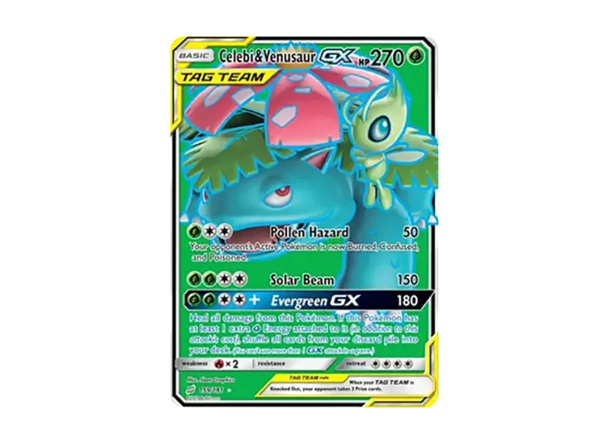 Celebi & Venusaur GX UR [181-TEAM-UP 159/181] (Sun & Moon "Team Up")
