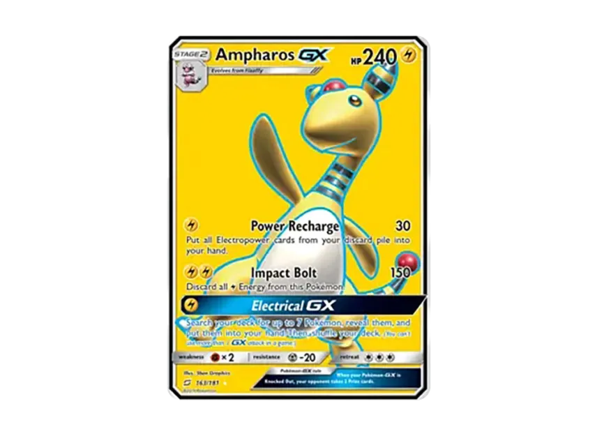 Ampharos GX UR [181-TEAM-UP 163/181] (Sun & Moon "Team Up")