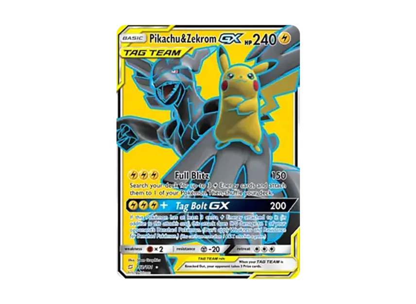 Pikachu & Zekrom GX UR [181-TEAM-UP 162/181] (Sun & Moon "Team Up")