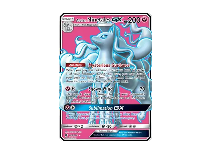 Alolan Ninetales GX UR [214-LOST-THUNDER 205/214] (Sun & Moon "Lost Thunder")