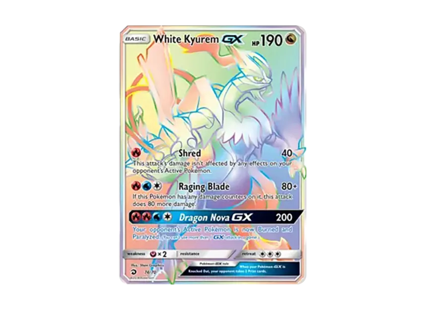 White Kyurem GX RR [070-DRAGON-MAJESTY 074/070] (Sun & Moon "Dragon Majesty")