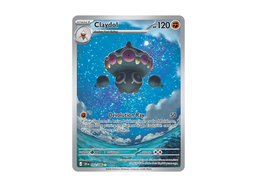 Claydol IR [CRI 92/086] [EN] (Mega Evolution "Chaos Rising Booster Display Box")