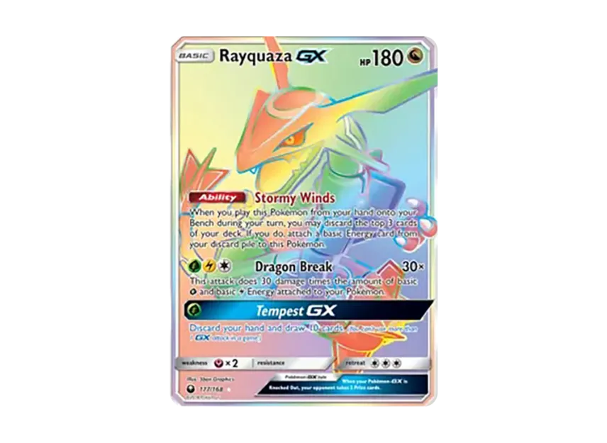 Rayquaza GX RR [168-CELESTIAL-STORM 177/168] (Sun & Moon "Celestial Storm")