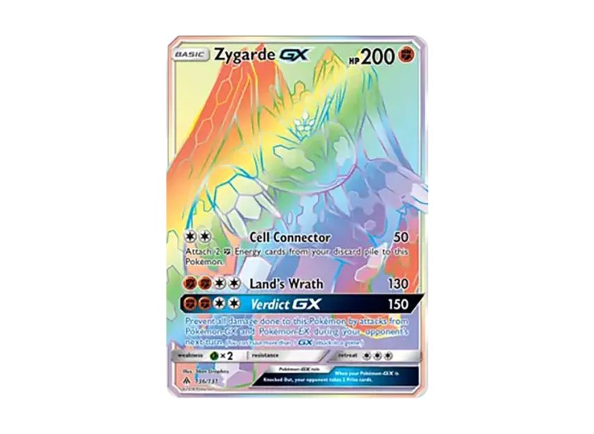 Zygarde GX RR [131-FORBIDDEN-LIGHT 136/131] (Sun & Moon "Forbidden Light")
