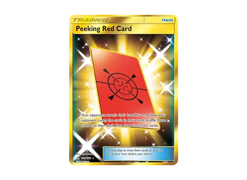 Peeking Red Card HR [138-ULTRA-PRISM 169/138] (Sun & Moon "Ultra Prism")