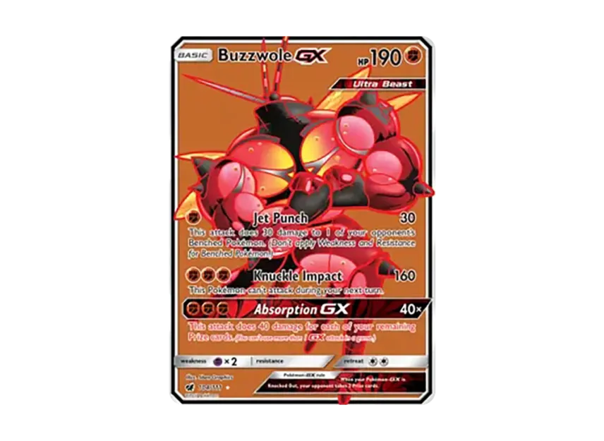 Buzzwole GX UR [111-CRIMSON-INVASION 104/111] (Sun & Moon "Crimson Invasion")