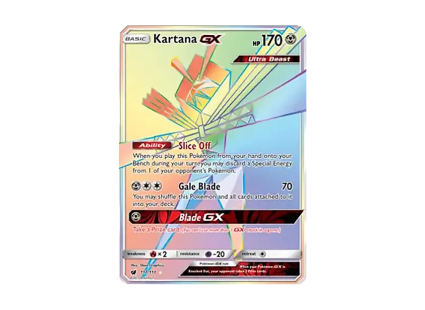Kartana GX RR [111-CRIMSON-INVASION 117/111] (Sun & Moon "Crimson Invasion")