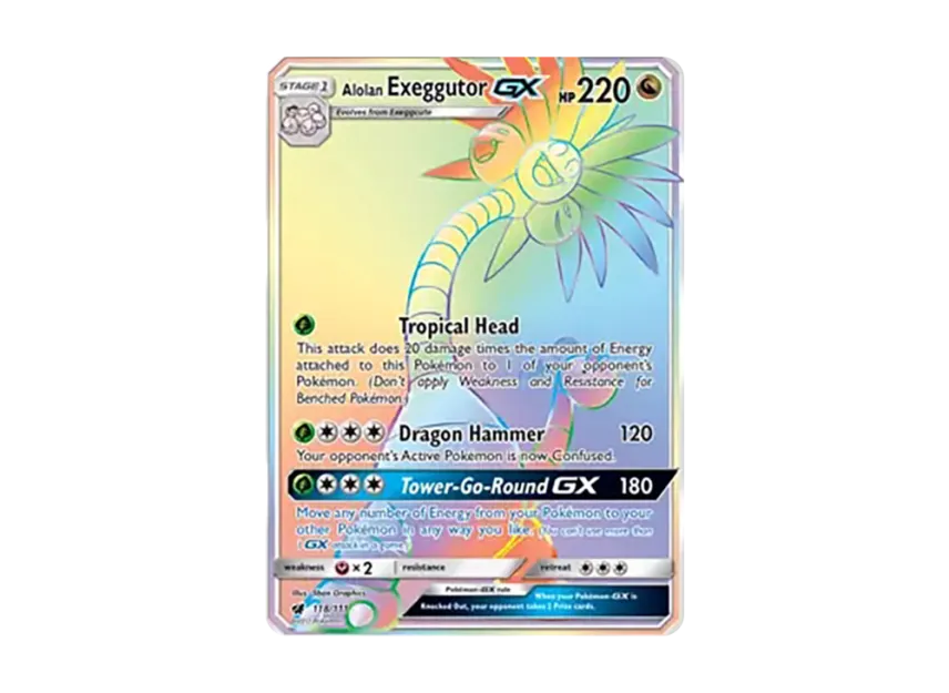 Alolan Exeggutor GX RR [111-CRIMSON-INVASION 118/111] (Sun & Moon "Crimson Invasion")