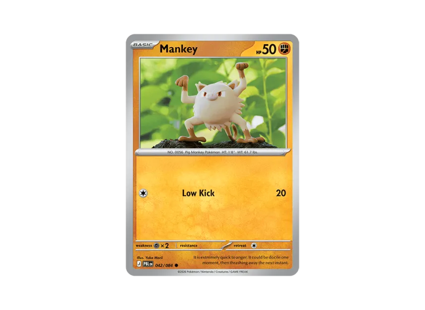 Mankey C [PBL 042/084] [EN] (Mega Evolution "Pitch Black Booster Display Box")
