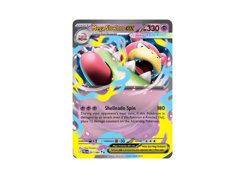 Mega Slowbro ex RR [PBL 031/084] [EN] (Mega Evolution "Pitch Black Booster Display Box")