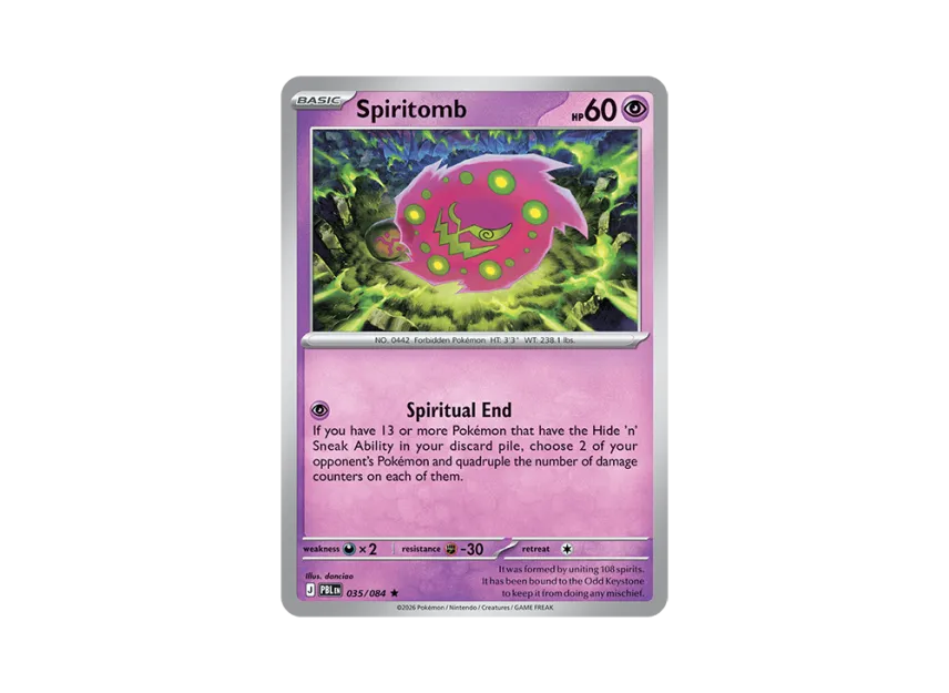 Spiritomb R [PBL 035/084] [EN] (Mega Evolution "Pitch Black Booster Display Box")