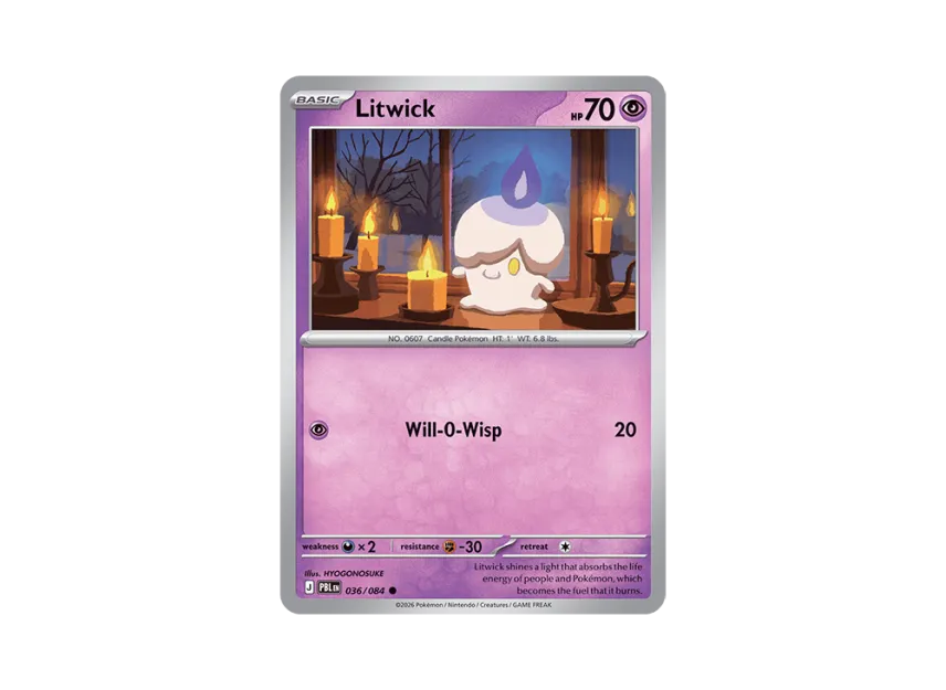 Litwick C [PBL 036/084] [EN] (Mega Evolution "Pitch Black Booster Display Box")